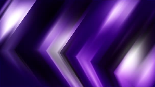Movimiento Abstracto Moderno Flechas Dinámicas Fondo Tecnología Brillante Púrpura Con — Vídeos de Stock