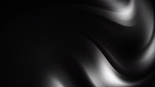 Чорний Абстрактний Фон Вигнутою Сяючою Поверхнею Градієнтний Колір Рідини Копіювати — стокове відео