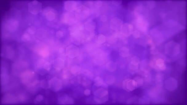 Fondo Abstracto Púrpura Suave Con Formas Hexagonales Borrosas Animación Romántica — Vídeos de Stock