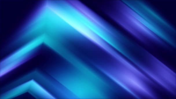 Świecące Neonowe Niebieskie Strzałki Linie Poruszające Się Górę Animowane Tło — Wideo stockowe