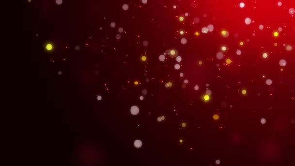 Partículas Círculo Dorado Fondo Abstracto Con Brillantes Partículas Polvo Flotante — Vídeos de Stock