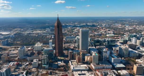 Atlanta Georgia Abd Ocak 2024 Çevresindeki Alan Güzel Bank America — Stok video