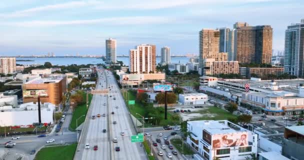 Miami Floride États Unis Janvier 2024 Conduite Sur Miami State — Video