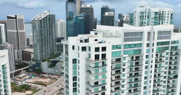 Miami Florida Usa Gennaio 2024 Vista Aerea Brickell City Center — Video Stock