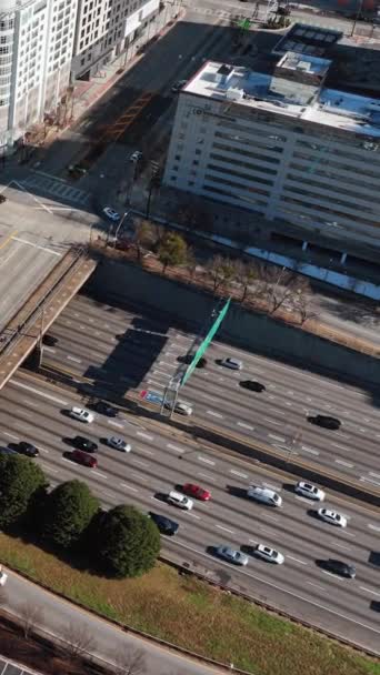 Atlanta Georgia Abd Ocak 2024 Numaralı Otoyolda Yoğun Trafik Var — Stok video