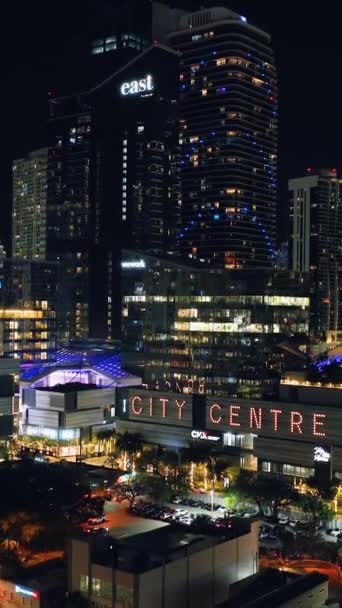 Miami Florida Verenigde Staten Januari 2024 Prachtig Uitzicht Brickell City — Stockvideo