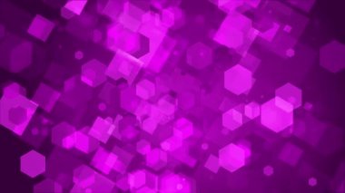 Mor kareli renkli desenler, altıgenler, parlak bir arkaplanda daireler