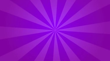 Retro güneş patlaması klasik pankart arka plan hareketi grafiği. Mor çizgilerin dairesel dönüşü. Döngü canlandırması.