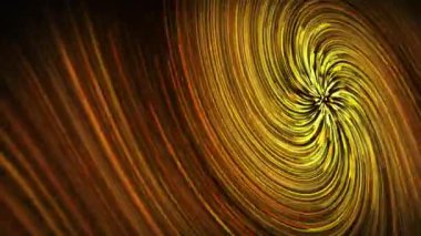 Renkli, pürüzsüz ışık çizgileri. Sarı hipnotik girdap. Parlayan parçacıkların döngüye sokulmuş animasyonu.