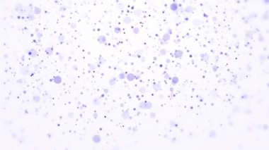 Mavi, beyaz arka planda konfetiden düşüyor. Tekrarlanan noktalı parıltı deseni. Animasyon duvar kağıdı döngüsü. Noel 'i, yeni yılı kutluyoruz. Boşluğu kopyala.