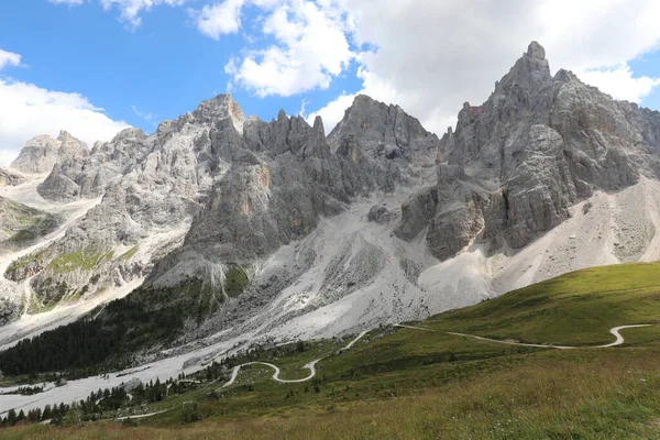 Итальянские Альпы Доломитов Северной Италии Между Регионами Венето Трентино Летом — стоковое фото