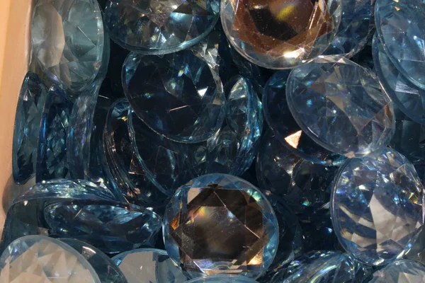 宝石製造のための青い色の宝石の背景 — ストック写真