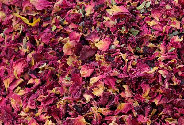 Háttér Több Ezer Szárított Rózsaszirmok Létrehozása Poutpurri — Stock Fotó