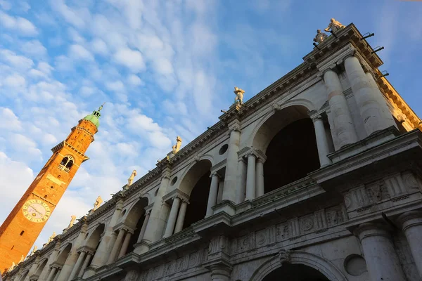 Der Antike Turm Von Vicenza City Venetien Italien — Stockfoto