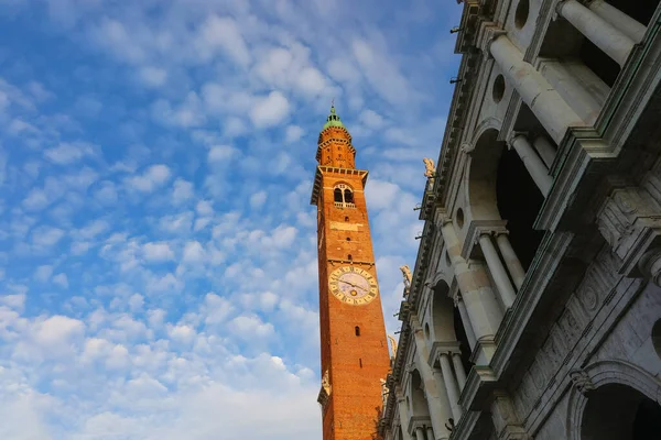 Древняя Башня Vicenza City Регионе Венето Италии — стоковое фото