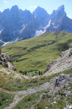 Kuzey İtalya 'daki Dolomites Dağları' ndaki İtalyan Alpleri