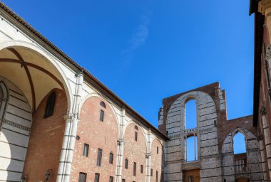 Ancient Building Called FACCIATONE the unfinished part of the cathedral of Siena in Italy