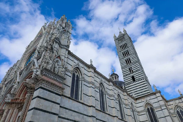 Riesige Kathedrale Der Stadt Siena Der Toskana Mittelitalien Mit Dem — Stockfoto