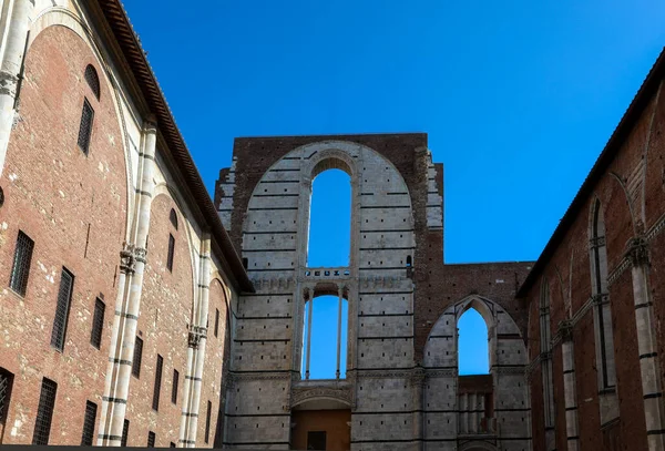 Ancient Building Called Facciatone Unfinished Part Cathedral Siena Italy — Stock fotografie