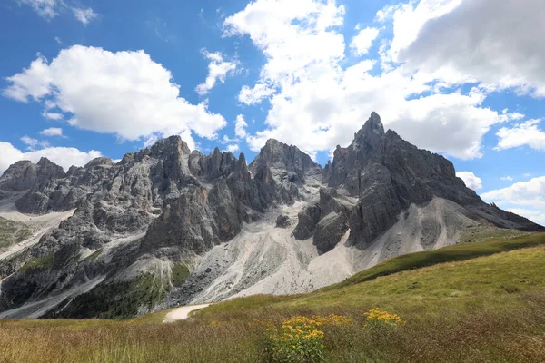 Bergen Noord Italië Van Bergketen Dolomites Van Europese Alpen Zomer — Stockfoto