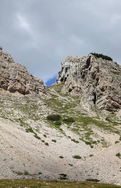 Альпійський Перевал Між Горами Північної Італії Доломітів — стокове фото