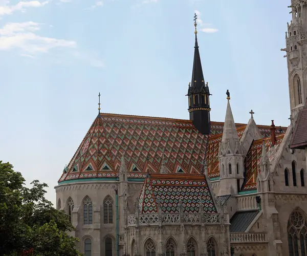 Kościół Wniebowzięcia Matthias Kościół Budapeszcie Węgrzech Europie Środkowej — Zdjęcie stockowe