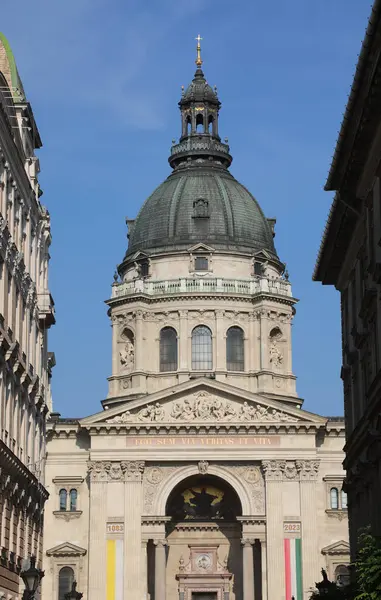 Stephans Basilika Budapest Ungarn Und Der Große Dom Ohne Menschen — Stockfoto