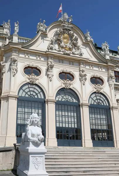Viena Wien Austria Agosto 2023 Palacio Fachada Llamado Upper Belvedere —  Fotos de Stock