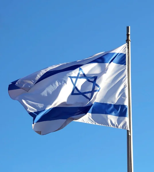 Bandera Del Movimiento Sionista Adoptada 1891 Convirtió Bandera Del Estado —  Fotos de Stock