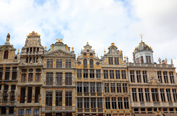 Brussels, B, Belgium - August 19, 2022: Houses of the Corporation on the Main square
