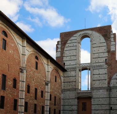 Ancient Building Called FACCIATONE the unfinished part of the cathedral of Siena in Italy