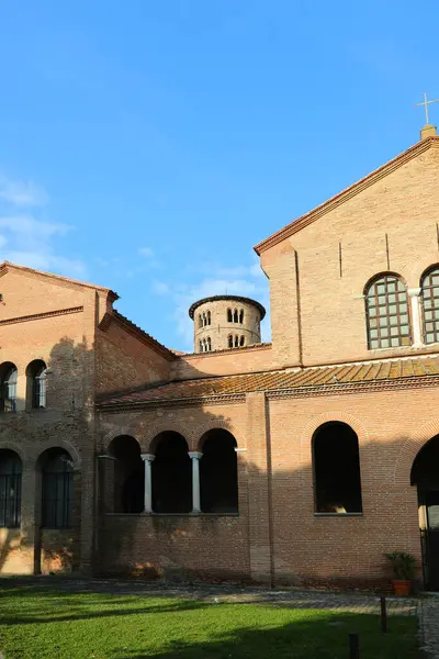 stock image Classe, RA, Italy - April 27, 2024: Basilica of Saint Apollinare in Classe near Ravenna City and bell tower in Romagna Region