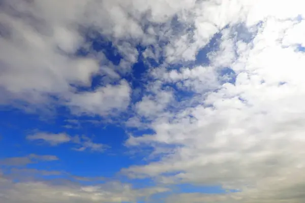 stock image beautiful deep blue sky with clouds ideal as a backdrop for nature or weather forecast