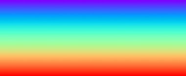 Yatay ilerlemede kırmızıdan menüye birçok rengin gradyanı