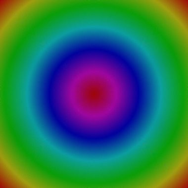 Gökkuşağı gradyan tarzında kademeli olarak renklendirilmiş birçok eşmerkezli çemberin arkaplanı