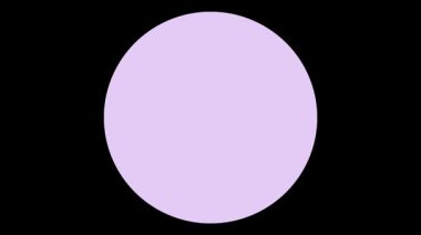 Siyah bir arkaplanda büyük bir daire yanıp sönüyor ve yavaşça renk değiştiriyor.