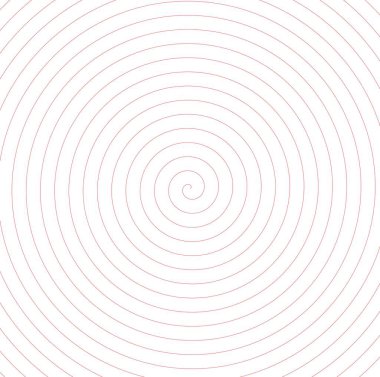 Beyaz arkaplanı saran ince kırmızı spiral tüm ekran boyunca