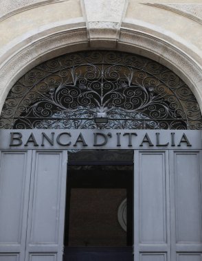 Vicenza, VI, İtalya - 23 Mart 2025: metin, BANCA D ITALIA olarak da adlandırılan İTALYA BANK anlamına gelir