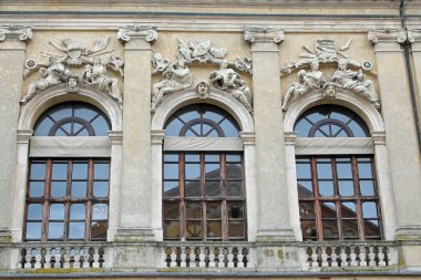 Vicenza, VI, İtalya - 23 Mart 2025: PALAZO REPETA adlı Ancinet Sarayı