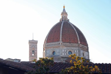 İtalyan mimar BrunELLESCHI Filippo 'nun Büyük Floransa Katedrali' nin alışılmadık manzarası