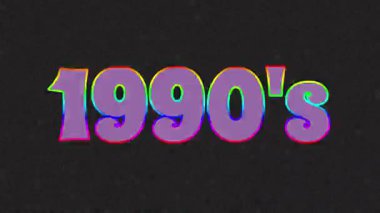 1990 'ların stil tipografisi üzerine modern bir bakış açısı, çeşitli koyu renk değişiklikleri ve iç metinler arasında döngü oluşturan yazı tipi tiplerini kullanır. Gürültülü, siyah bir arkaplan üzerine yanıp söner ve klasik bir titreşim oluşturur.