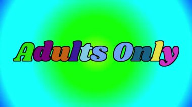 büyük metin ADULTS sadece rastgele bir arkaplan üzerinde renkli harflerle yazılmış kelimeler