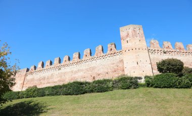 Cittadella, PD, Italy - September 28, 2025: Wall of Castle called CASTELLO di CITTADELLA