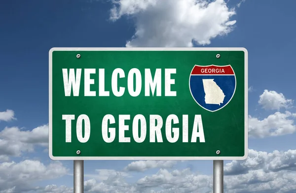 Witamy Amerykańskim Stanie Georgia — Zdjęcie stockowe