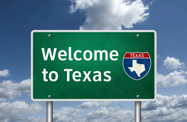 Abd Nin Teksas Eyaletine Hoş Geldiniz — Stok fotoğraf