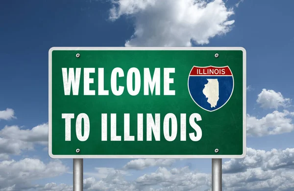 Abd Illinois Eyaletine Hoşgeldiniz Telifsiz Stok Fotoğraflar