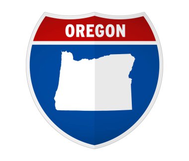 Oregon - Eyaletler Arası Yol İşareti