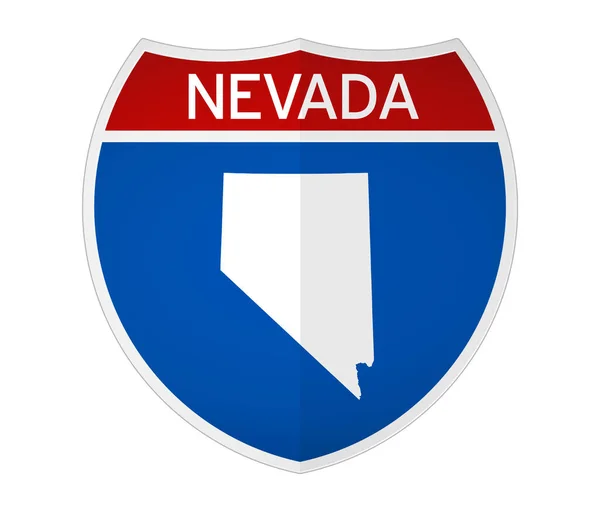 Nevada Międzystanowy Znak Drogowy Obrazy Stockowe bez tantiem