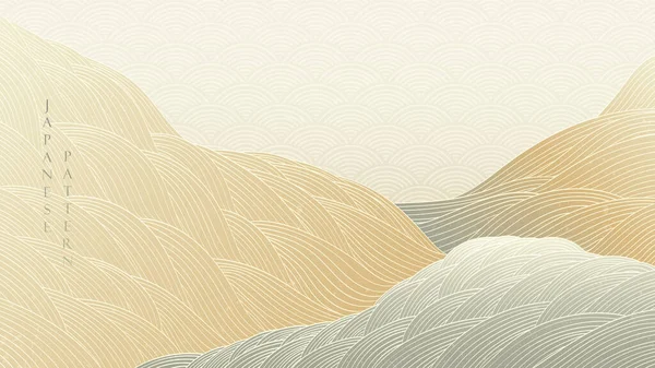 Абстрактний Художній Фон Вектором Візерунка Кривої Дизайн Банерів Гірського Лісу — стоковий вектор