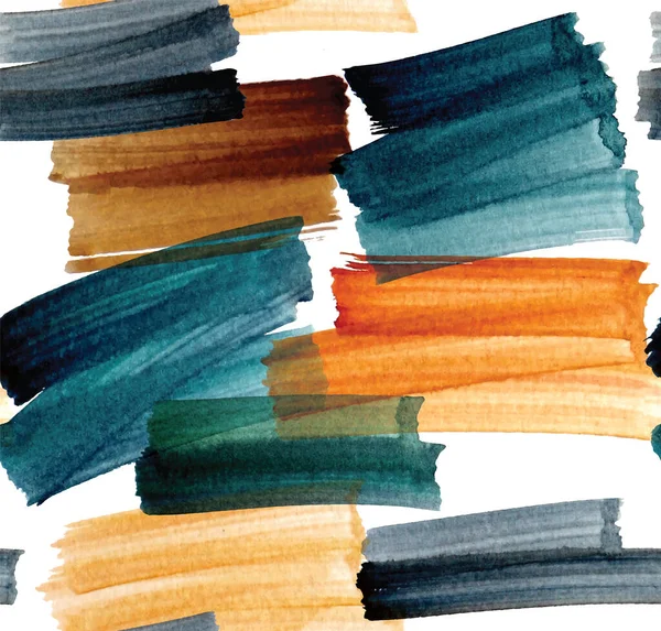 Abstrakcyjny Pędzel Artystyczny Kolorowym Akwarelowym Lakierowaniem Tekstury Bezszwowy Wektor Wzorca — Wektor stockowy